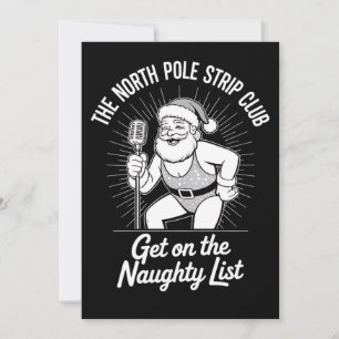 The North Pole Strip Club Weihnachtsfeier Feiertagskarte