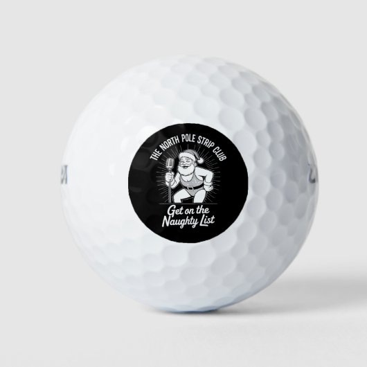 The North Pole Strip Club Weihnachtsfeier Golfball (Vorderseite)