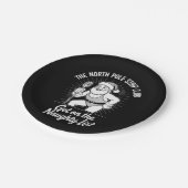 The North Pole Strip Club Weihnachtsfeier Pappteller (Schrägansicht)