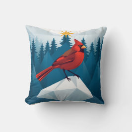 The northern cardinal Christmas special Kissen