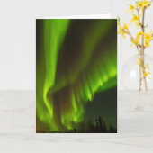 The Northern Lights | Fairbanks, Alaska Karte (Gelbe Blume)