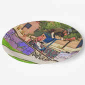 The Nosedive Landing - Scooter Rider Trick Pappteller (Schrägansicht)