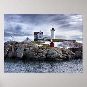 The "Nubble" Cape Neddick lighthouse York, Maine Poster