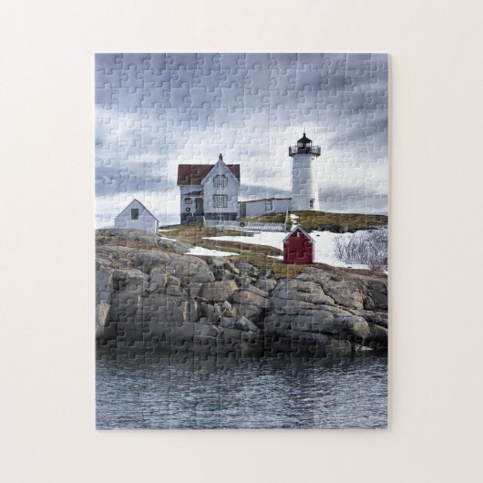 The "Nubble" Cape Neddick lighthouse York, Maine Puzzle (Vertikal)