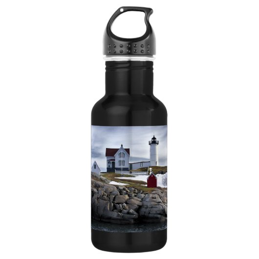 The "Nubble" Cape Neddick lighthouse York, Maine Trinkflasche (Vorderseite)