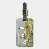 The Nubble Lighthouse as a Luggage / Gepäckanhänger (Vorderseite vertikal)
