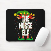 The Nurse Elf Christmas Mousepad (Mit Mouse)