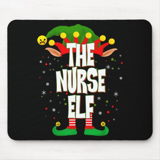 The Nurse Elf Christmas Mousepad (Vorne)