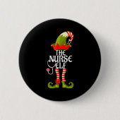 The Nurse Elf Family Matching Christmas 2023 Button (Vorderseite)