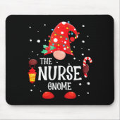 The Nurse Gnome Matching Family Christmas Gnome Pa Mousepad (Vorne)