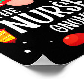 The Nurse Gnome Matching Family Christmas Gnome Pa Poster (Ecke)