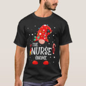 The Nurse Gnome Matching Family Christmas Gnome Pa T-Shirt (Vorderseite)