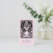 The Nurse Tarot Business Card Visitenkarte (Stehend Vorderseite)