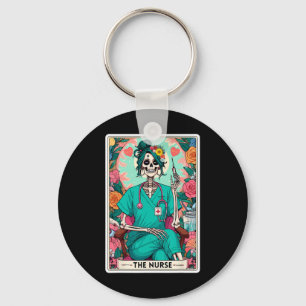The Nurse Tarot Card Funny Skelett Nurse Hexy Schlüsselanhänger