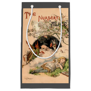The Nursery Alice 1890 Vintage Wunderland Cover Kleine Geschenktüte