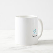 The Nursing is a Work of Heart Personalized Kaffeetasse (VorderseiteRechts)
