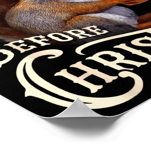 The Nut Before Christmas Squirrel Funny Poster (Ecke)