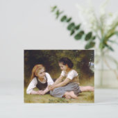 The Nut Gatherers by William-Adolphe Bouguereau Postkarte (Stehend Vorderseite)