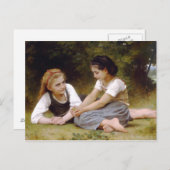 The Nut Gatherers by William-Adolphe Bouguereau Postkarte (Vorne/Hinten)