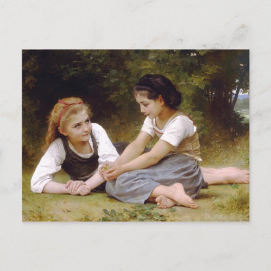 The Nut Gatherers by William-Adolphe Bouguereau Postkarte (Vorderseite)