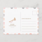 The Nutcracker Ballerina Christmas Postcard Postkarte (Rückseite)