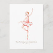 The Nutcracker Ballerina Christmas Postcard Postkarte (Vorderseite)