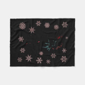 The Nutcracker Ballet And Clara Ballerina Christma Fleecedecke (Vorderseite (Horizontal))