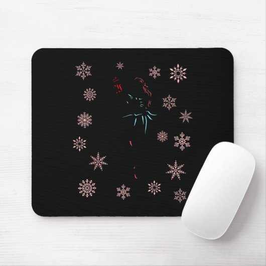 The Nutcracker Ballet And Clara Ballerina Christma Mousepad (Mit Mouse)