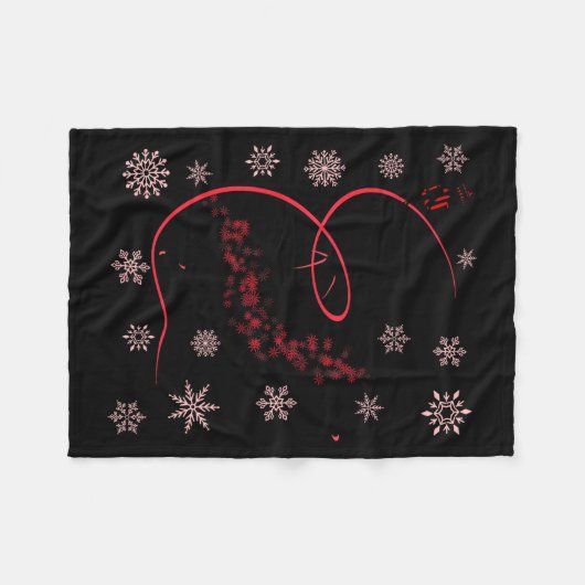 The Nutcracker Ballet And Clara Christmas Holiday Fleecedecke (Vorderseite (Horizontal))