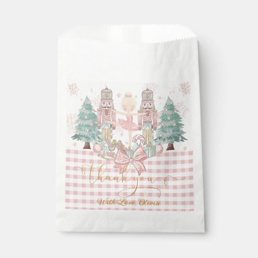 The Nutcracker Ballet Pastel Pink Christmas Blonde Geschenktütchen (Vorderseite)