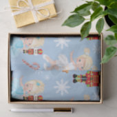 The Nutcracker Characters Blue Winter Christmas Seidenpapier (Geschenk)