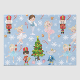 The Nutcracker Characters Blue Winter Christmas Seidenpapier