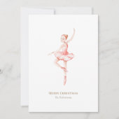 The Nutcracker Christmas Ballerina Watercolor Einladung (Vorderseite)