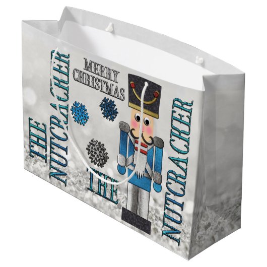The Nutcracker Christmas GIFT BAG Große Geschenktüte (Rückseite Schrägansicht)