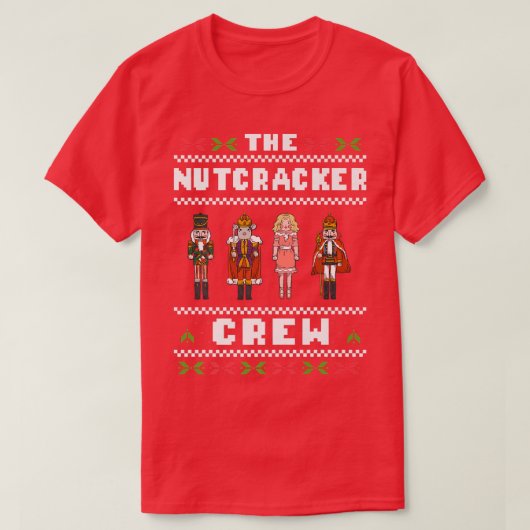The Nutcracker Crew Nutcracker Ugly Christmas Swea T-Shirt (Design vorne)