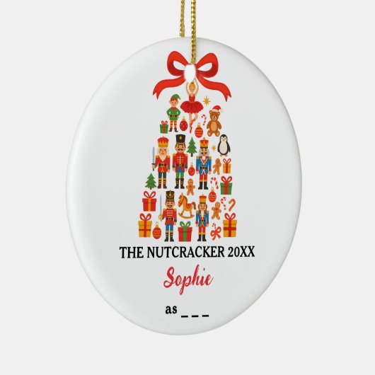 The Nutcracker Custom Ballet Role Christmas Keramik Ornament (Rechts)