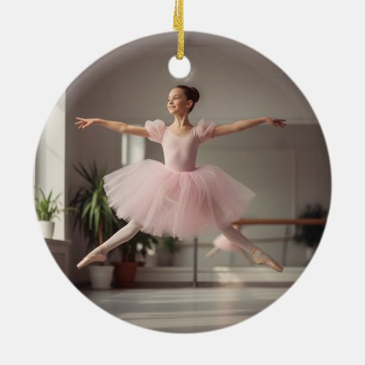 The Nutcracker Custom Name & Photo Ballet Keepsake Keramik Ornament (Hinten)