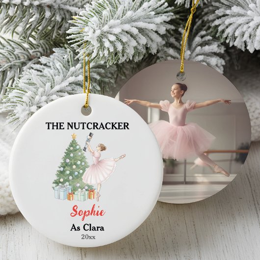 The Nutcracker Custom Name & Photo Ballet Keepsake Keramik Ornament