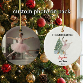 The Nutcracker Custom Name & Photo Ballet Keepsake Keramik Ornament
