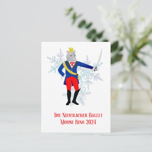 The Nutcracker Mouse King 2024 Postkarte (Stehend Vorderseite)