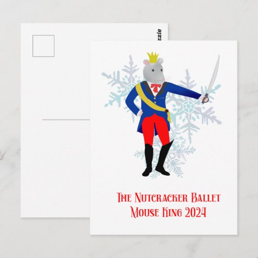 The Nutcracker Mouse King 2024 Postkarte (Vorne/Hinten)