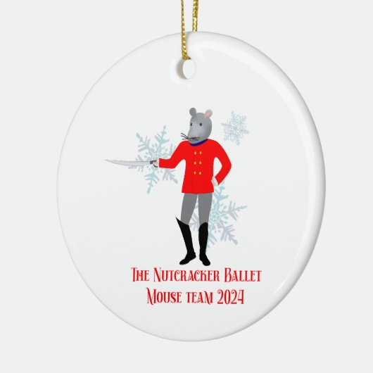 The Nutcracker - Mouse Team 2024 Keramik Ornament (Links)