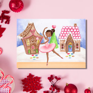 The Nutcracker Sugar Plum Fairy Ballet Christmas Feiertagskarte