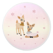 The Nutcracker Suite - Deer Fawns Keramik Knock Keramikknauf (Vorderseite)