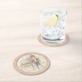 The Nutcracker Suite - Pink Sequins Paper Unterset Runder Pappuntersetzer (Vor Ort)