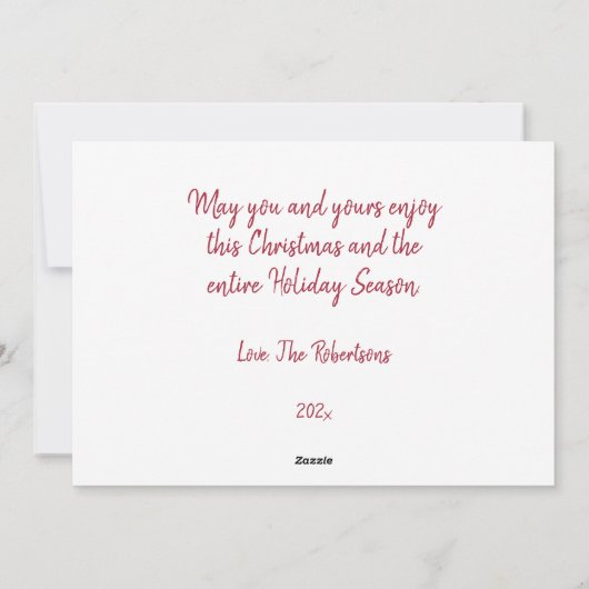 "The Nutcracker" Weihnachtskarte Feiertagskarte (Rückseite)