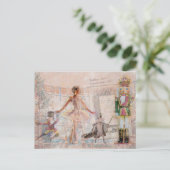 "The Nutcracker" Weihnachtskarte Feiertagspostkarte (Stehend Vorderseite)