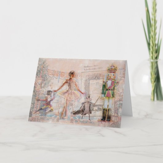 "The Nutcracker" Weihnachtskarte Karte (Vorderseite)