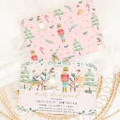 The Nutcracker Winter Onederland 1. Geburtstag Inv Einladung