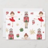 The Nutcracker Winter Onederland 1st Birthday  Dankeskarte (Rückseite)